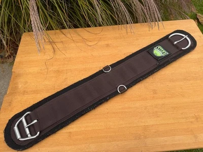 Weaver Smart Cinch  Black & Brown Western Horse FELT Cinch Girth ~32" - Image 1 of 4