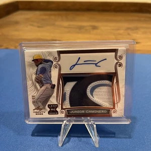 2023 LEAF TRINITY JUNIOR CAMINERO ROOKIE TAMPA BAY PATCH AUTO - Picture 1 of 2