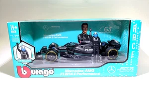 Bburago Escala 1/24 - Mercedes AMG Patronas Fórmula Uno F1W14 #63 George Russell - Imagen 1 de 7