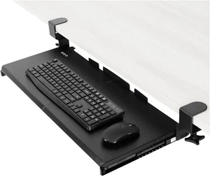 VIVO Large Keyboard Tray Under Desk Pull Out with Extra Sturdy C Clamp READ DESC - Picture 1 of 3