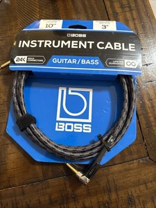 NUEVO cable de instrumento Boss - recto/ángulo - 10' - Imagen 1 de 3
