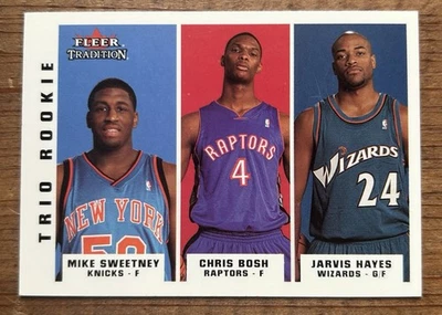 2003-04 Fleer Tradition Chris Bosh Hayes Sweetney Trio ROOKIE RC #292 HOFame NBA - Imagem 1 de 2