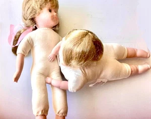 2 Vintage 1991 Wangs International 14” & 10” Blank Doll’s “Just For Keeps” - Picture 1 of 11