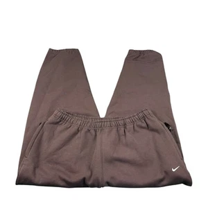 Nike Solo Swoosh Men's Fleece Thick Jogger Pants Baroque Brown DX1364-237 2XL - Picture 1 of 7