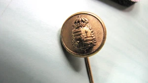 Antike 11k Gelbgold Royal Crown Stecknadel von Min & Sons Lo. ca. 2 1/2'' - Bild 1 von 5