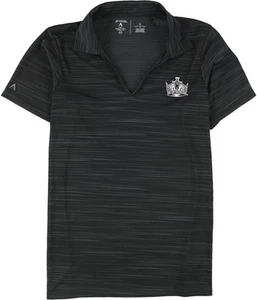 Antigua Womens LA Kings Henley Shirt, Black, Large - Picture 1 of 3