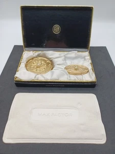 Vintage 50er-60er Jahre Max Factor Cream Puff Compact Set unised in OVP - Bild 1 von 9