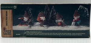 Juego de 4 accesorios Department 56 Village North Pole Woods Elves 56922 - Imagen 1 de 8