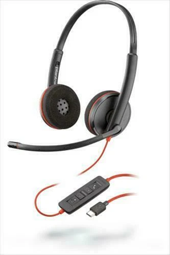 Plantronics Blackwire C3200 Wired USB-A Headset USB 2-Ear Full Head Set  - Image 1 of 1