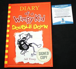 Jeff Kinney signed Diary of a Wimpy Kid Double Down, Beckett BAS B05854 - Picture 1 of 3