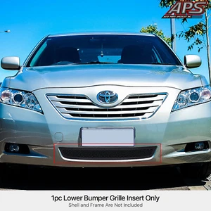 Fits Toyota Camry Bumper Black Stainless Steel Mesh Grill Insert-2007-2009 - Picture 1 of 4