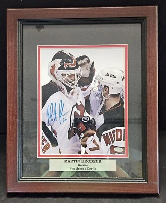 Martin Brodeur Signed 8x10 Framed Photo Steiner COA New Jersey Devils NHL HOF - Image 1 of 4