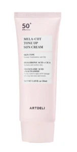 Artdeli Melacut Tone Up Sun Cream 50ml SPF50+ PA++++ K-Beauty - Picture 1 of 8