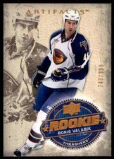 2008-09 UPPER DECK ARTIFACTS BORIS VALABIK ROOKIE 740/999 ATLANTA THRASHERS #250