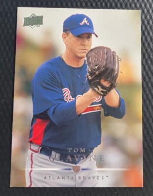 2008 Upper Deck Series 2 TOM GLAVINE Atlanta Braves HOF Career Stats Card #409 - Image 1 of 2