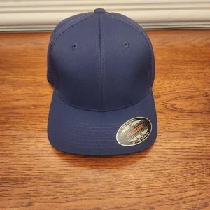 Flexfit Ultra Fibre Cap Hat Fitted Air Mesh 6533 Flex Fit Blank Blue Adult L/XL - Picture 1 of 11