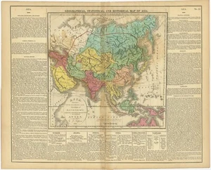Mapa antiguo de Asia de Aspin (1821) - Imagen 1 de 1