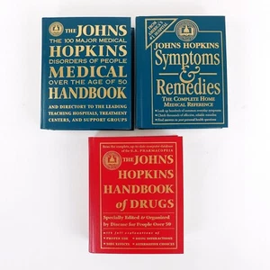 John Hopkins Medical Books Lot-3, People Over Age of 50 Symptoms Disorders Drugs - Picture 1 of 18