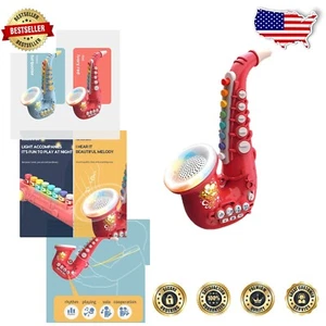 Musical Kids Saxophone Toy with Lights & Sounds - Fun Educational Instrument - Picture 1 of 8