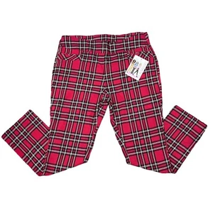 Joe Benbasset Red Black White Buffalo Plaid Women's Casual Dress Pants Size XL - Picture 1 of 16
