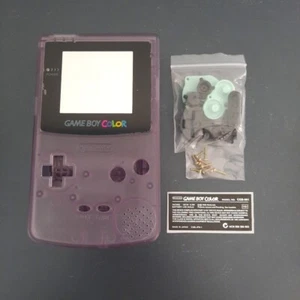Coque Neuve Pour Nintendo Gameboy Color Violet Transparent PlasturgieRetrogaming - Imagen 1 de 2