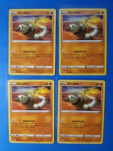 4x Silicobra 107/202 Pokemon card Sword & Shield common NM - Picture 1 of 1