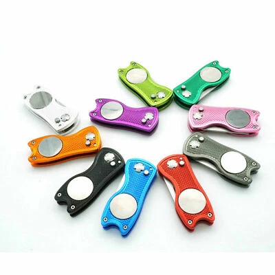 4 x GOLF METAL DIVOT REPAIR MIXED COLOURS - 8 Colours to Choose From - image 1 of 2