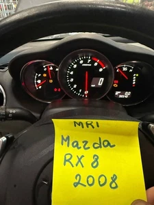 2008 MAZDA RX8 A/T INSTRUMENT SPEEDOMETER CLUSTER W UPPER TRIM GJFE92D OEM - Picture 1 of 15