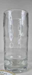Mid Century Heavy Clear Optic Glass Vase 10 1/2" Internally Ribbed - Picture 1 of 9