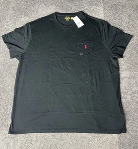 Polo Ralph Lauren Shirt Mens XXL Black Classic Fit Small Pony Casual Tee - Picture 1 of 12