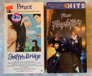 Prince Purple Rain & Graffiti Bridge - 2 VHS Lot Morris Day And The Time Vintage - Bild 1 von 7