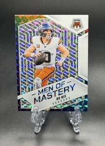 2025 Mosaic Bo Nix Men Of Mastery #7 Mosaic Prizm Denver Broncos - Picture 1 of 2