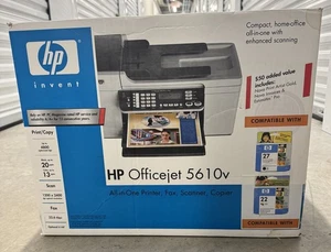 HP OfficeJet 5610v All-In-One Inkjet Printer - New Unused - Open Box - Afbeelding 1 van 10