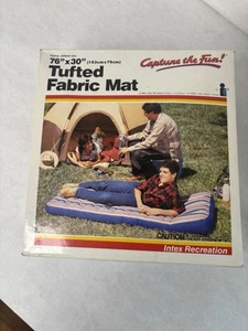 Vintage Intex Recreation 76x30 Tufted Fabric Mat Air Mattress #68736 (1984) - Picture 1 of 7