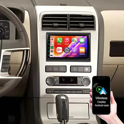 For 2007 2008 2009 Lincoln MKX 7" Carplay Android 15 Car Stereo Radio GPS 2+64GB Foto 1 de 4