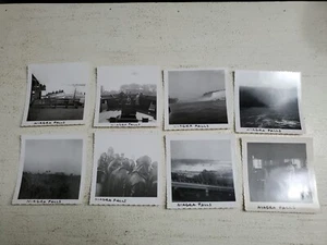 Lote De Colección (8) Fotos Amaduras En Blanco y Negro Cataratas del Niágara Años 50 Maid of Mist - Imagen 1 de 10