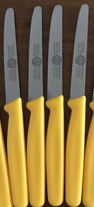 Messer 4 Stück NEU,Gelb,Solingen Germany. Spülmaschinengeeignet,Rostfrei - Bild 1 von 6