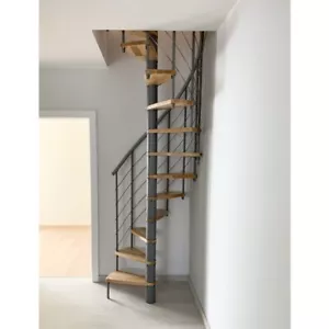VENEZIA Scala a Spirale Smart da Interno Grigio Faggio 100 cm - Foto 1 di 9