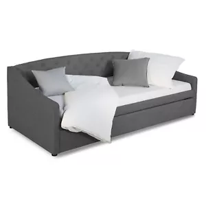 Schlafsofa 90x200 Polsterbett Ausziehbett Sofa Gästebett Bett Couch Homestyle4u - Bild 1 von 10