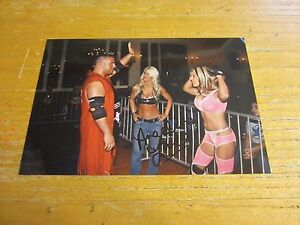 Angelina Love Autographed Signed 4X6 Candid Photograph Wrestling TNA WWE