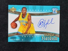 2005-06 Ud Trilogy Chris Paul Signs Of Stardom Rookie Auto Rc Autograph