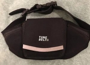 Vintage Black Tune Belt CD Player/Phone Carrier Fanny Pack Neoprene. - Picture 1 of 6
