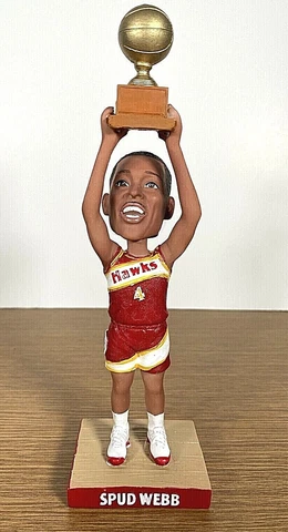 Spud Webb Bobblehead NBA Slam Dunk Champion Trophy Atlanta Hawks Texas Legends Cover