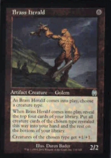 Brass Herald - Apocalypse: #133, Magic: The Gathering Nm R60 - Image 1 of 1