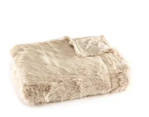 MONT CHALET Fellimitat-Plaid Hoch-/Tiefeffekt Mikrofaser-Rückseite waschbar, 150 - Bild 1 von 24