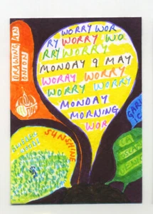 Original signed ACEO by Lucy Smith. 'What's on your mind?' #3 expressionist - Picture 1 of 1