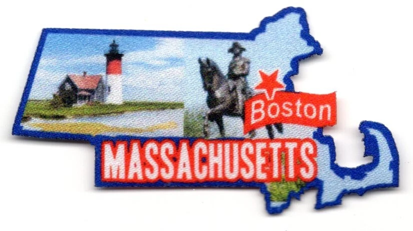 BOSTON MASSACHUSETTS Iron On Printed Patch - Image 1 of 1