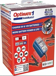 Tecmate Optimate 1 VoltMATIC TM-401a 4-Step 6V/12V Battery Charger & Maintainer - Picture 1 of 4