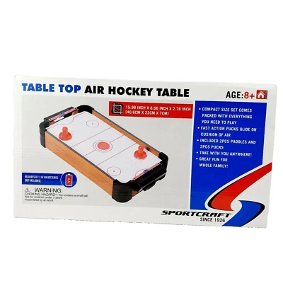 Sportcraft Table Top Air Hockey Fun Family Game Table 15.98 x 8.66 x 2.76 Inch - Image 1 of 4