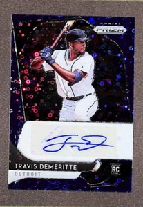 2020 Prizm #RA-TD Travis Demeritte Rookie RC Auto Blue Disco Refractor SP #/50 - Picture 1 of 3